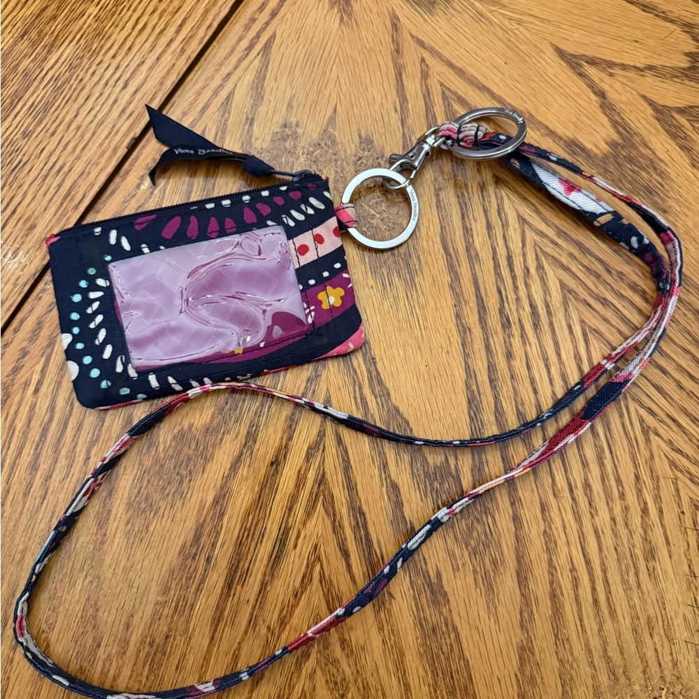 Vera Bradley Multicolor Lanyard ID Holder